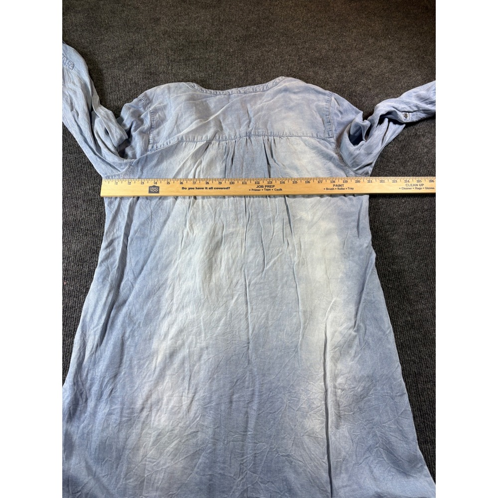 Vintage America Blues Kimberly Embroidered Lyocell Denim Dress Blue Large - Picture 9 of 10